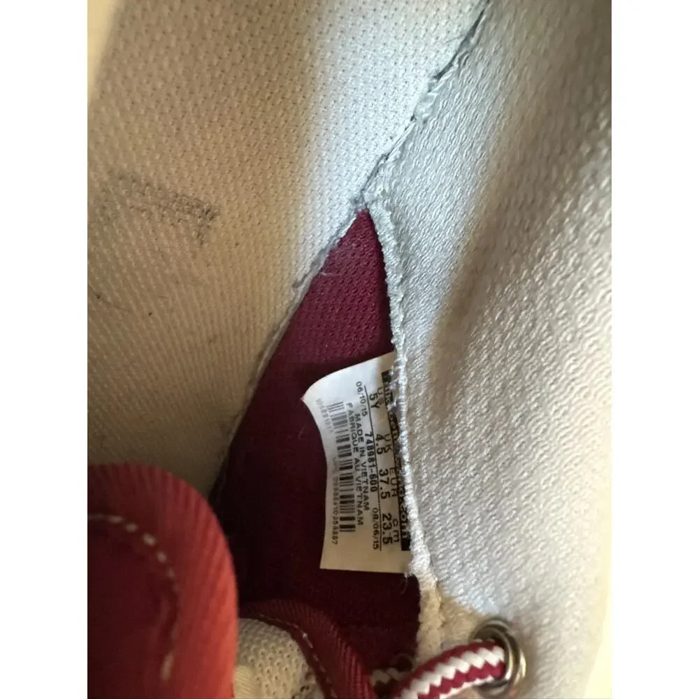 Nike Air Force 1 Low VINTAGE Classic Retro Sneakers in Red/White/Gold